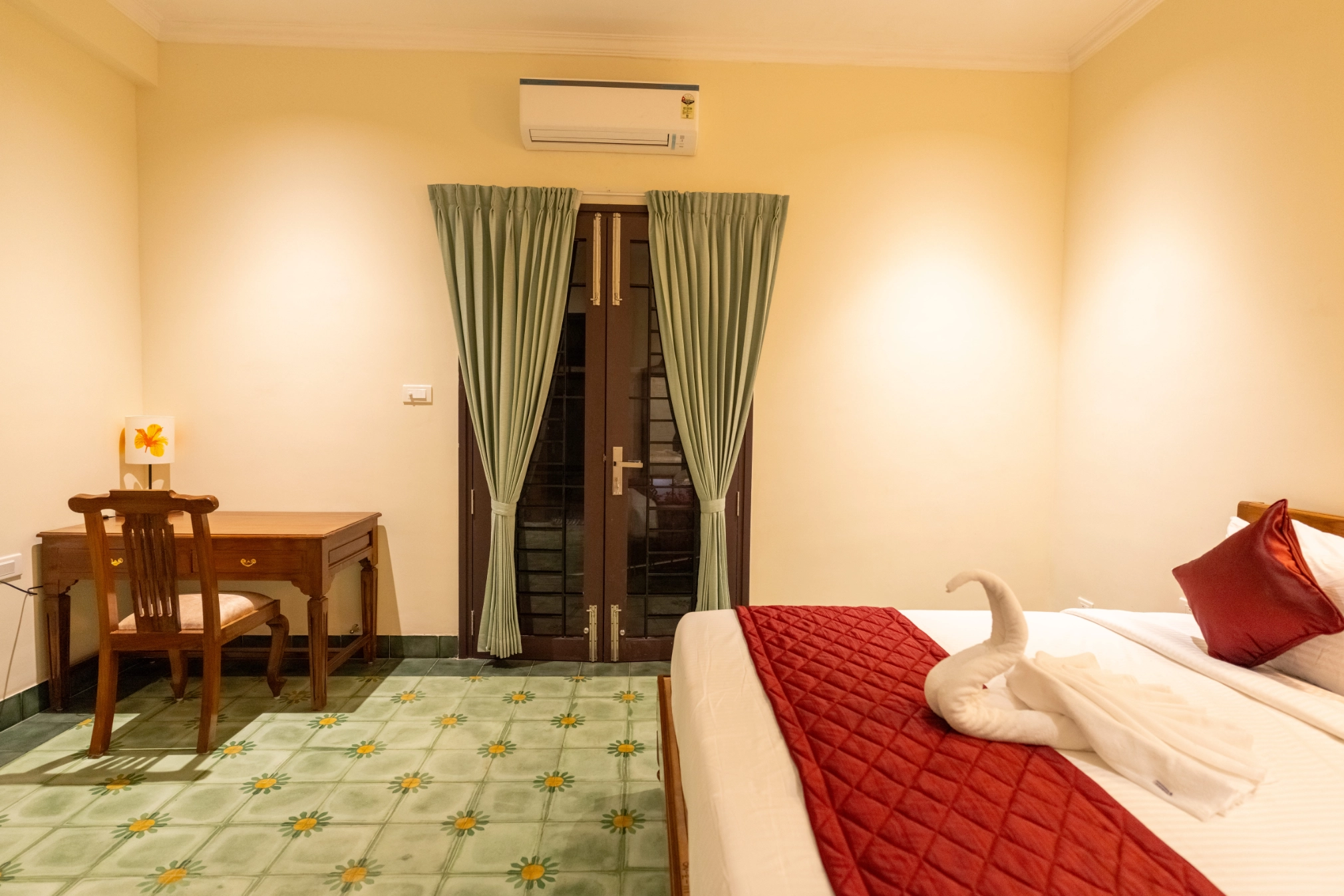 Spacious family room with balcony at Nadhima Heritage Villas