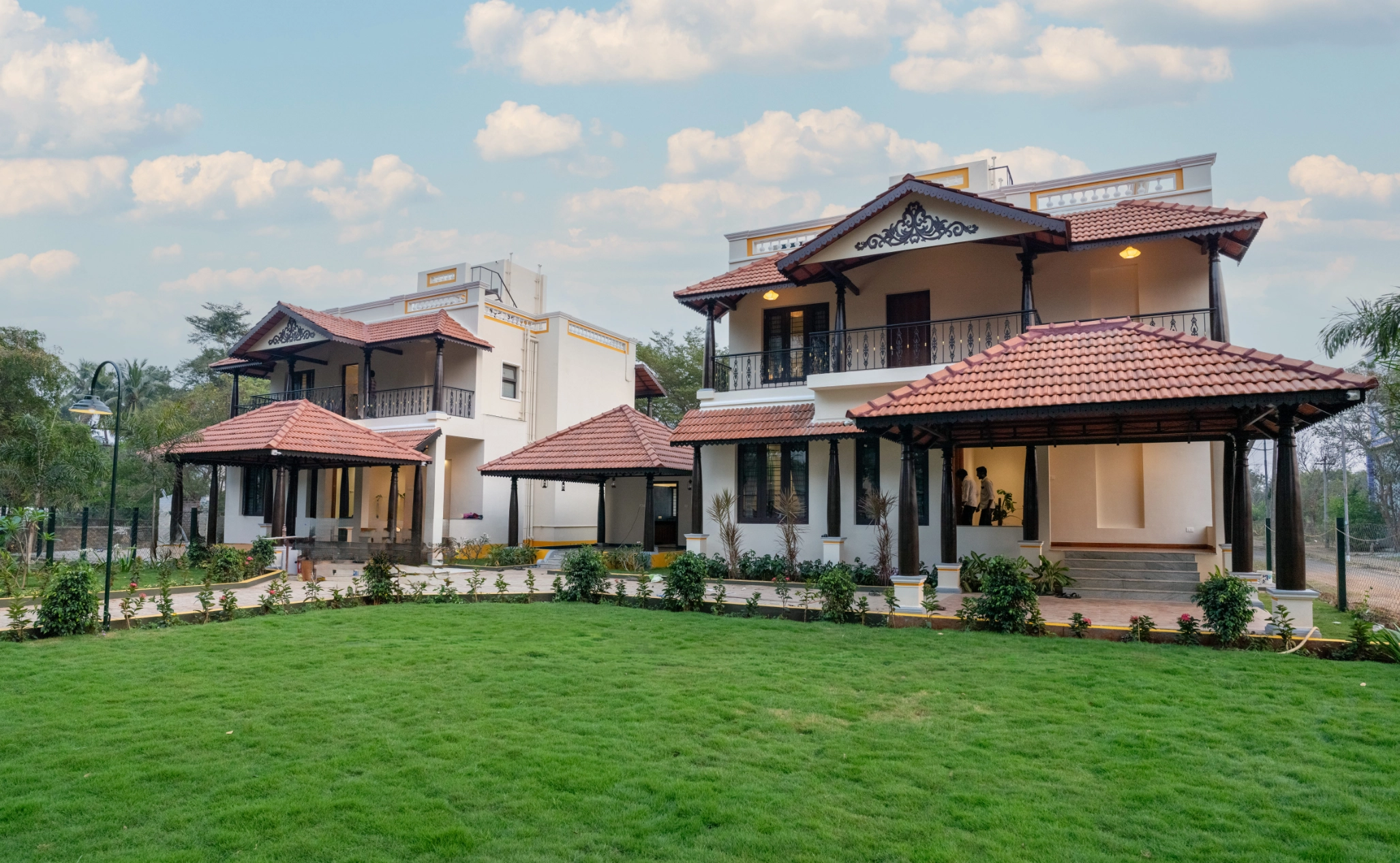 Garden view of Nadhima Heritage Villas near Maruthanallur Temple