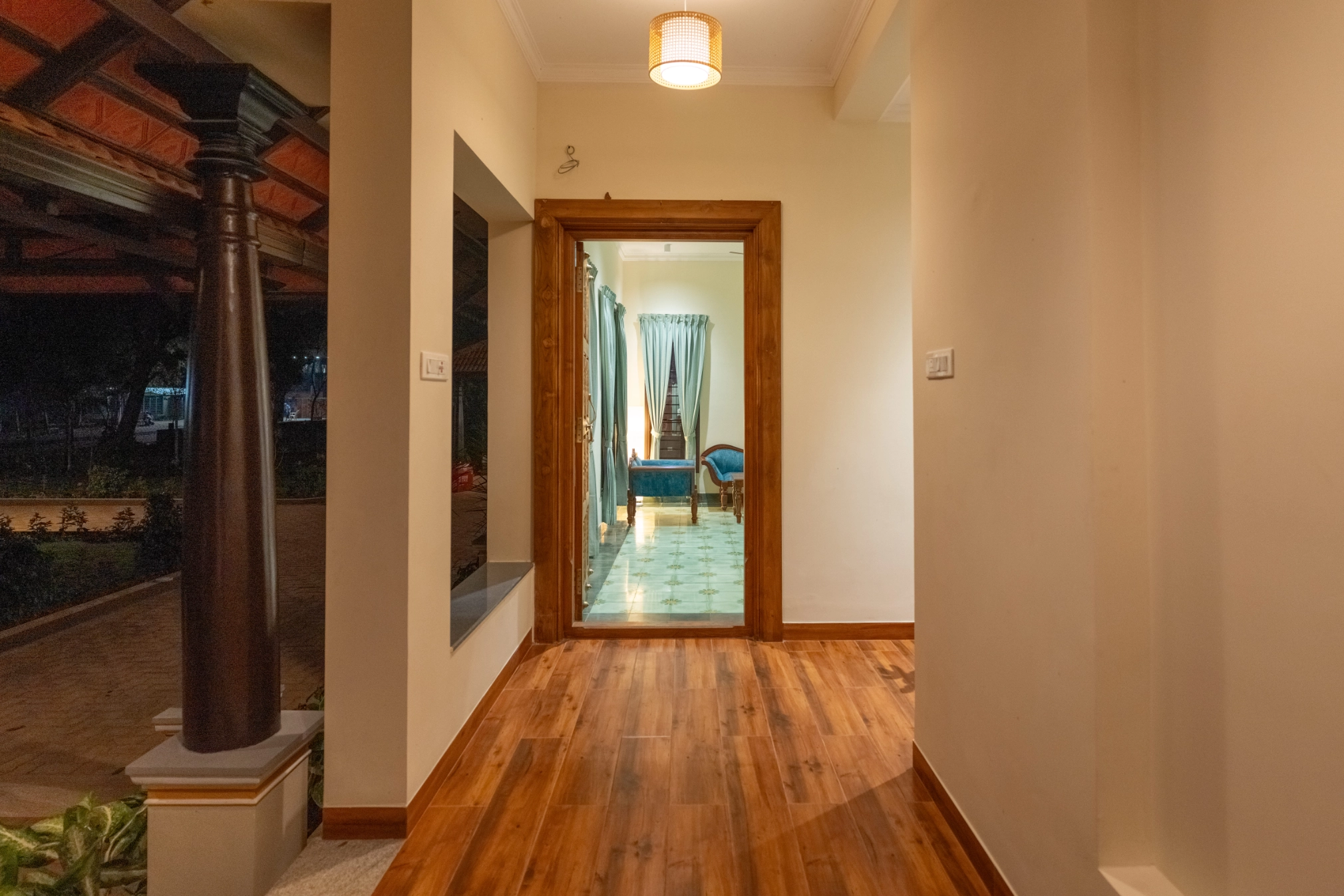 Heritage-style hallway inside Nadhima Villas
