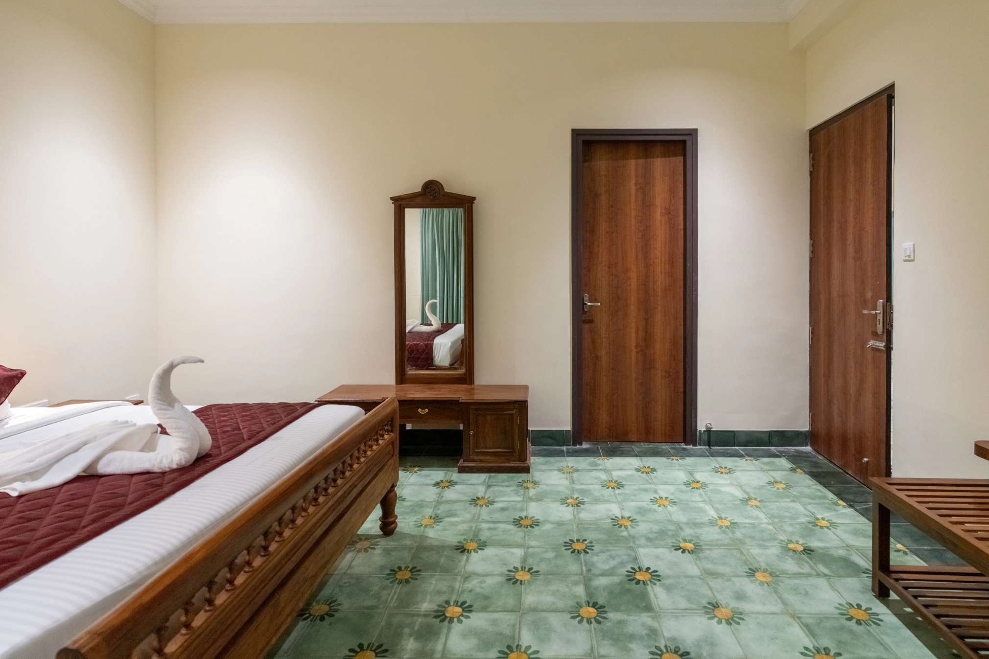 Spacious luxury bedroom in heritage villa