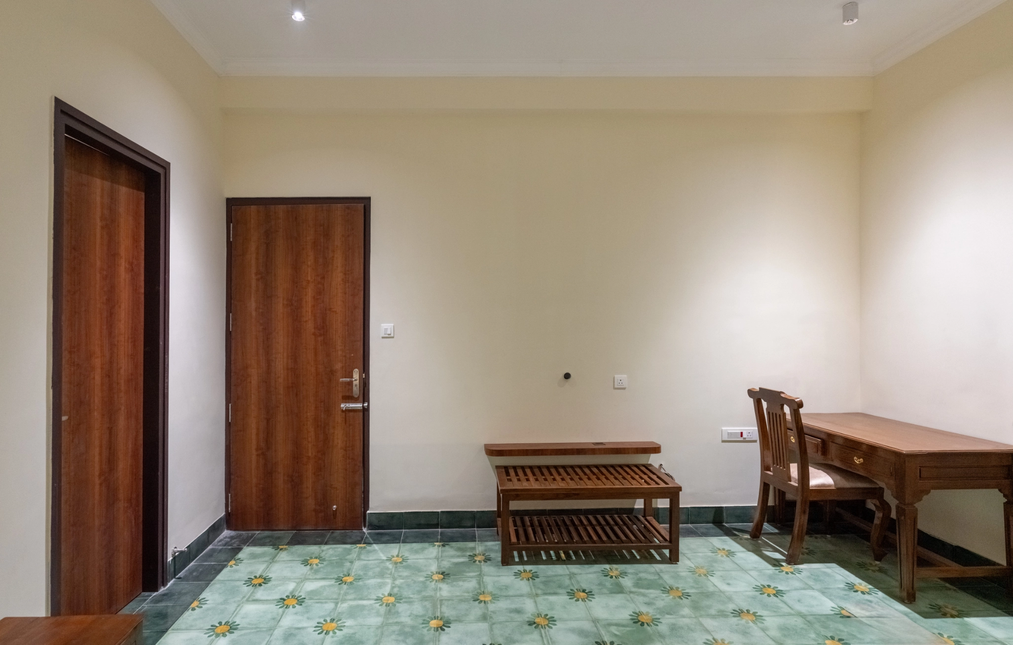 Spacious luxury suite entrance at Nadhima Heritage Villas